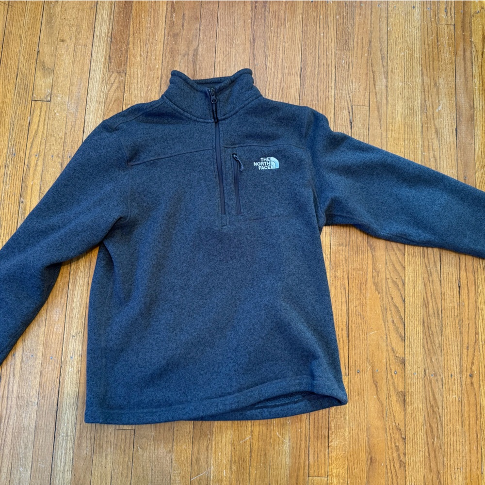 The North Face Men's Dark Gray Zip-Up Sweater